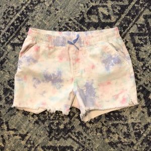 Girls tie dye elastic waist shorts 14/16